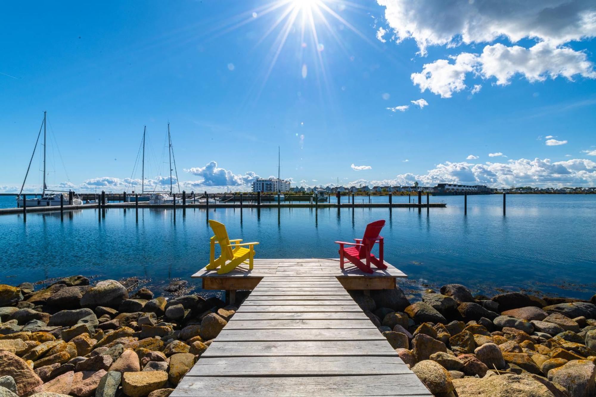 Hafenliebe- Sauna, Steg, Hafenblick, Kamin, Terrasse Olpenitz Kültér fotó
